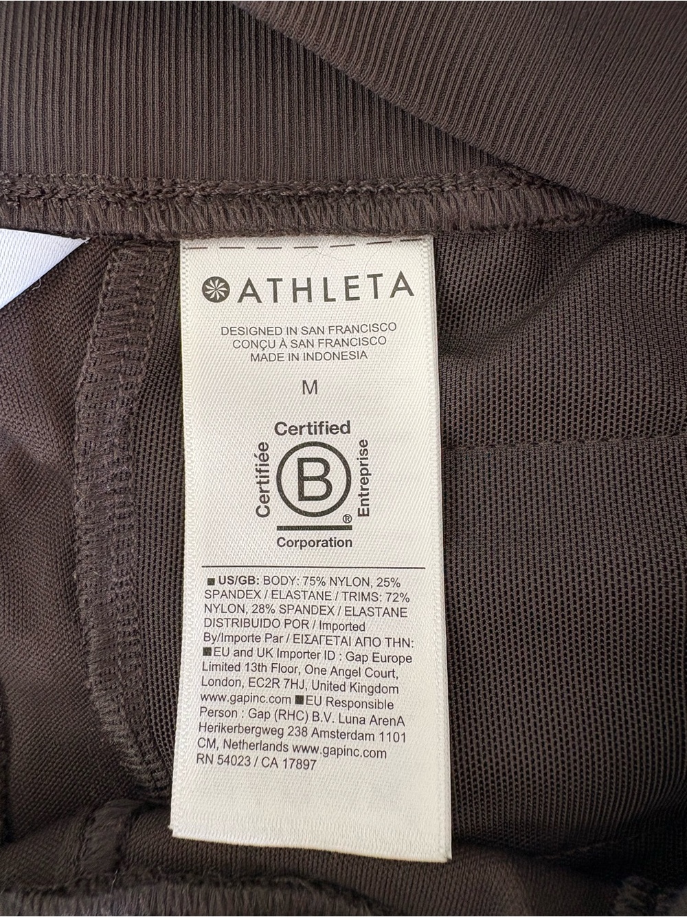 Athleta Venice Jogger High-Waist Brown Medium EUC Clean Girl Minimalist Utility - Picture 7 of 12